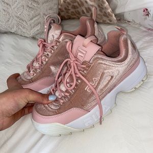 Pink FILA Disrupters